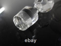 Ancienne Carafe A Vin Cristal Grave Aiguille Degage L'acide Baccarat Art Deco