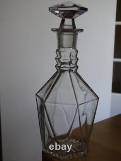 Ancienne Carafe A Vin En Cristal De Qualite Epoque 1930 Art Deco