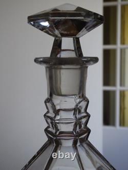 Ancienne Carafe A Vin En Cristal De Qualite Epoque 1930 Art Deco