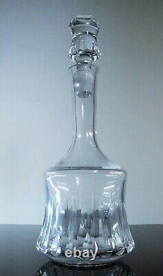 Ancienne Carafe A Vin Ou Whisky Cristal Souffle Taille Val St Lambert Art Deco
