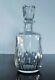 Ancienne Carafe A Whisky Cristal Taille Modelé Lorraine Baccarat Signe