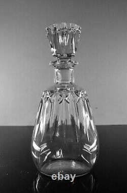 Ancienne Carafe A Whisky Ou Vin En Cristal Modele Ile De France Baccarat Signe