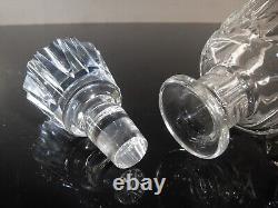 Ancienne Carafe A Whisky Ou Vin En Cristal Modele Ile De France Baccarat Signe