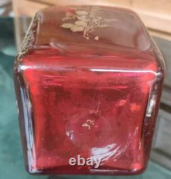 Ancienne Carafe Cristal Rouge/Baccarat /19 ème/antique crystal decanteur