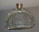 Ancienne Carafe Cristal Style Art D&eacute;co Col Argent Massif