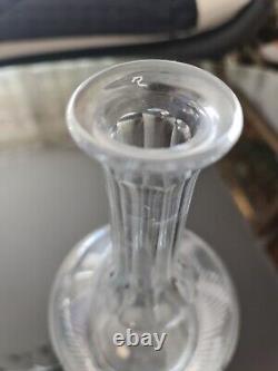 Ancienne Carafe En Cristal De Saint-Louis Avec Étiquette