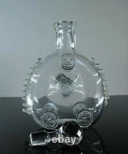 Ancienne Carafe Whisky Cognac Cristal Modelé Remy Martin Fleur Lys Baccarat
