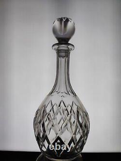 Ancienne Carafe Whisky Eau En Cristal Taille Cotes Bas Taille Baccarat Art Deco