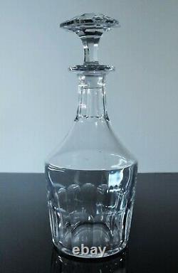 Ancienne Carafe Whisky En Cristal Massif Taille Modele Caton Baccarat Signee
