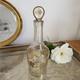 Ancienne Carafe en Cristal et Or, Décor feuilles de vigne