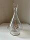 Ancienne Carafe en cristal décor couronne Comtale monogramme XIX