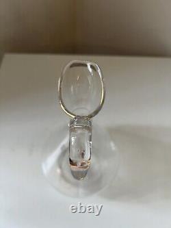 Ancienne Carafe en cristal décor couronne Comtale monogramme XIX