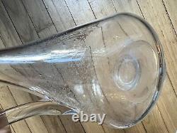 Ancienne Carafe en cristal décor couronne Comtale monogramme XIX