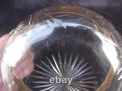 Ancienne Coupe Baccarat cristal taillé monture en argent massif poinçon minerve
