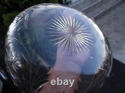 Ancienne Coupe Baccarat cristal taillé monture en argent massif poinçon minerve