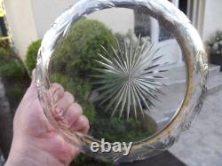 Ancienne Coupe Baccarat cristal taillé monture en argent massif poinçon minerve