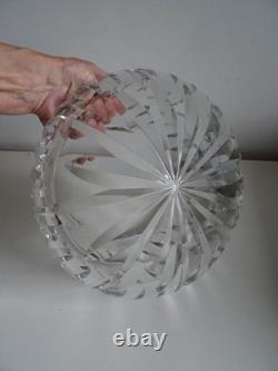 Ancienne Coupe Centre de Table Cristal Taillé Saint Louis France Ø 25 cm