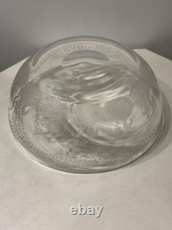 Ancienne Coupe Cristal De Baccarat Decor Grave Arabesques Epoque 1900