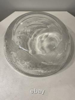 Ancienne Coupe Cristal De Baccarat Decor Grave Arabesques Epoque 1900