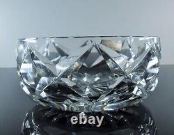 Ancienne Coupe Saladier En Cristal Massif Taille Main Camargue St Louis Signée