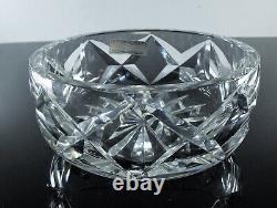 Ancienne Coupe Saladier En Cristal Massif Taille Main Camargue St Louis Signée
