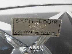 Ancienne Coupe Saladier En Cristal Massif Taille Main Camargue St Louis Signée