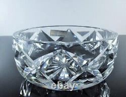 Ancienne Coupe Saladier En Cristal Massif Taille Main Camargue St Louis Signée