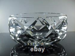 Ancienne Coupe Saladier En Cristal Massif Taille Main Camargue St Louis Signée