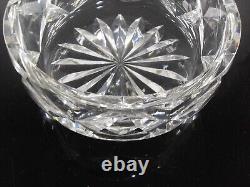 Ancienne Coupe Saladier En Cristal Massif Taille Main Camargue St Louis Signée