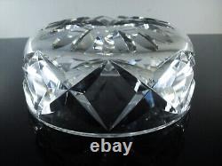 Ancienne Coupe Saladier En Cristal Massif Taille Main Camargue St Louis Signée