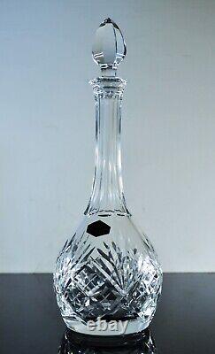 Ancienne Grand Carafe A Vin En Cristal Massif Taille Chantilly St Louis Signe