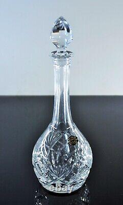 Ancienne Grand Carafe A Vin En Cristal Massif Taille Chantilly St Louis Signe