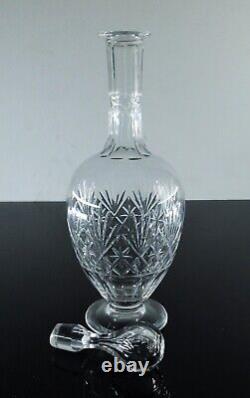 Ancienne Grand Carafe A Vin En Cristal Taille Massenet Sapho Tivoli St Louis