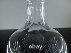 Ancienne Grand Carafe A Vin En Cristal Taille Massenet Sapho Tivoli St Louis