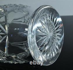 Ancienne Grand Carafe En Cristal Taille Modelé Epron Baccarat Avant 1936 H 37cm