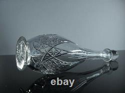 Ancienne Grand Carafe En Cristal Taille Modelé Epron Baccarat Avant 1936 H 37cm