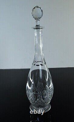 Ancienne Grand Carafe En Cristal Taille Modelé Epron Baccarat Avant 1936 H 37cm