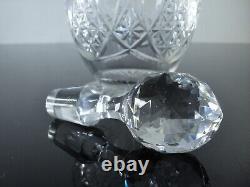 Ancienne Grand Carafe En Cristal Taille Modelé Epron Baccarat Avant 1936 H 37cm
