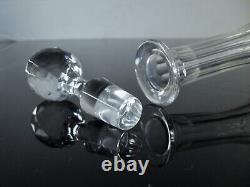 Ancienne Grand Carafe En Cristal Taille Modelé Epron Baccarat Avant 1936 H 37cm