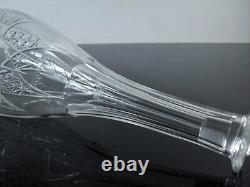 Ancienne Grand Carafe En Cristal Taille Modelé Epron Baccarat Avant 1936 H 37cm