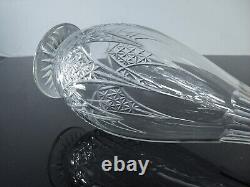 Ancienne Grand Carafe En Cristal Taille Modelé Epron Baccarat Avant 1936 H 37cm