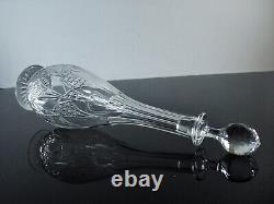 Ancienne Grand Carafe En Cristal Taille Modelé Epron Baccarat Avant 1936 H 37cm