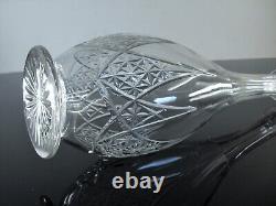 Ancienne Grand Carafe En Cristal Taille Modelé Epron Baccarat Avant 1936 H 37cm