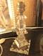 Ancienne LAMPE en CRISTAL VINTAGE époque ART DECO signée BACCARAT