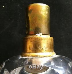 Ancienne Lampe Berger en cristal taillé probablement Baccarat (sans estampille)