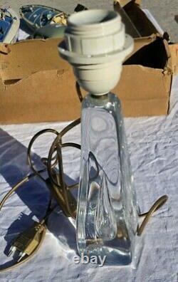 Ancienne Lampe En Cristal Signee Daum Crystal Lamp Kristall Lampe