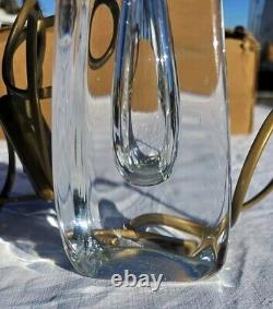 Ancienne Lampe En Cristal Signee Daum Crystal Lamp Kristall Lampe