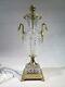Ancienne Lampe Vase Cassolette En Cristal Taille Bronze De Style Empire Cygnes