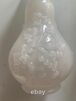 Ancienne Paire De Vases En Opaline Napoleon III Baccarat