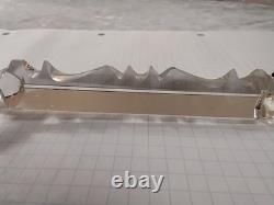 Ancienne Pampille flèche en cristal de baccarat H 15 cm + octogone de 2,2 cm n°3